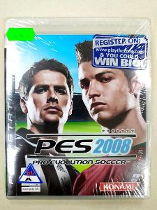 PS3 hra PES 2008 - nová, originál balená