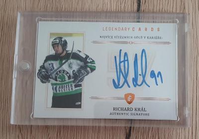 Richard Kral - Legendary RECORDS Autograph 7/13 - HC MLADA BOLESLAV