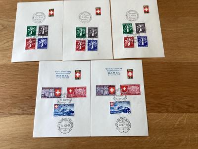 Švajčiarske známky 1939