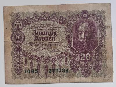 20 Kronen 1922 - Rakousko