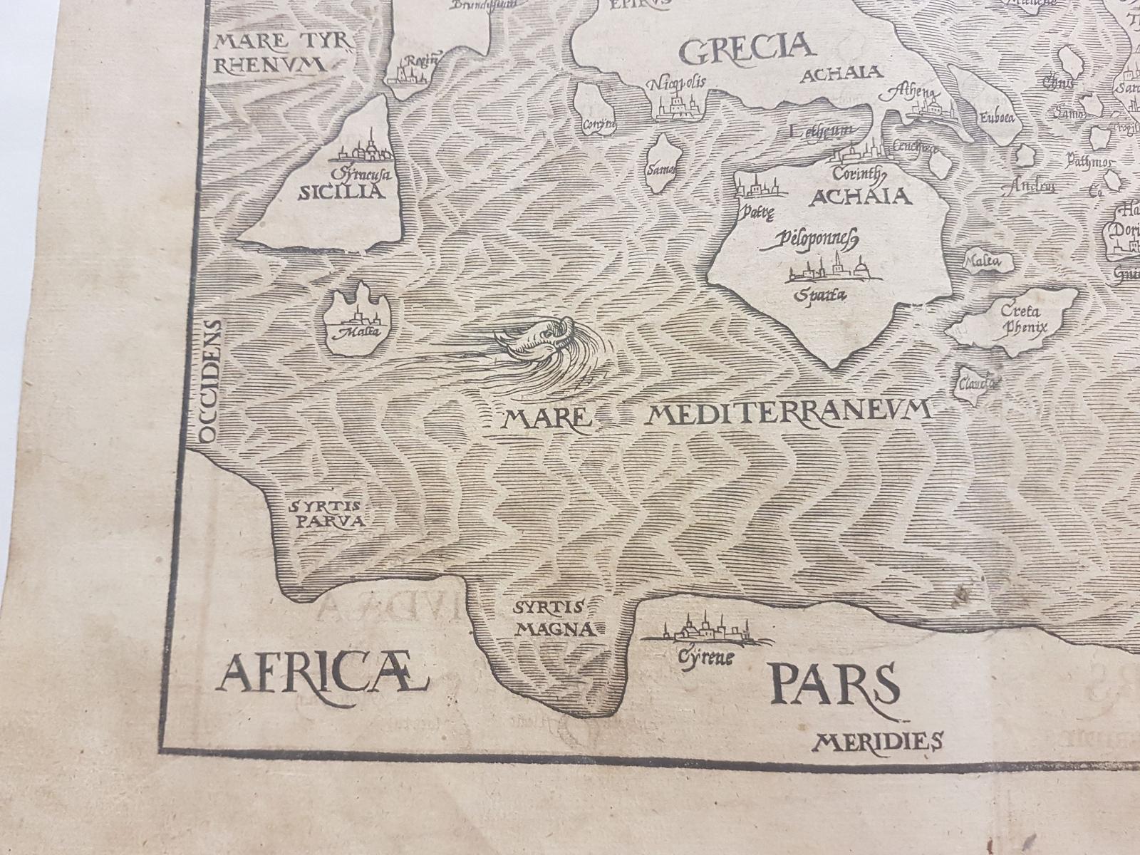 Bunting H. - Mapa středomoří - 1581 - Mapy a veduty Evropa