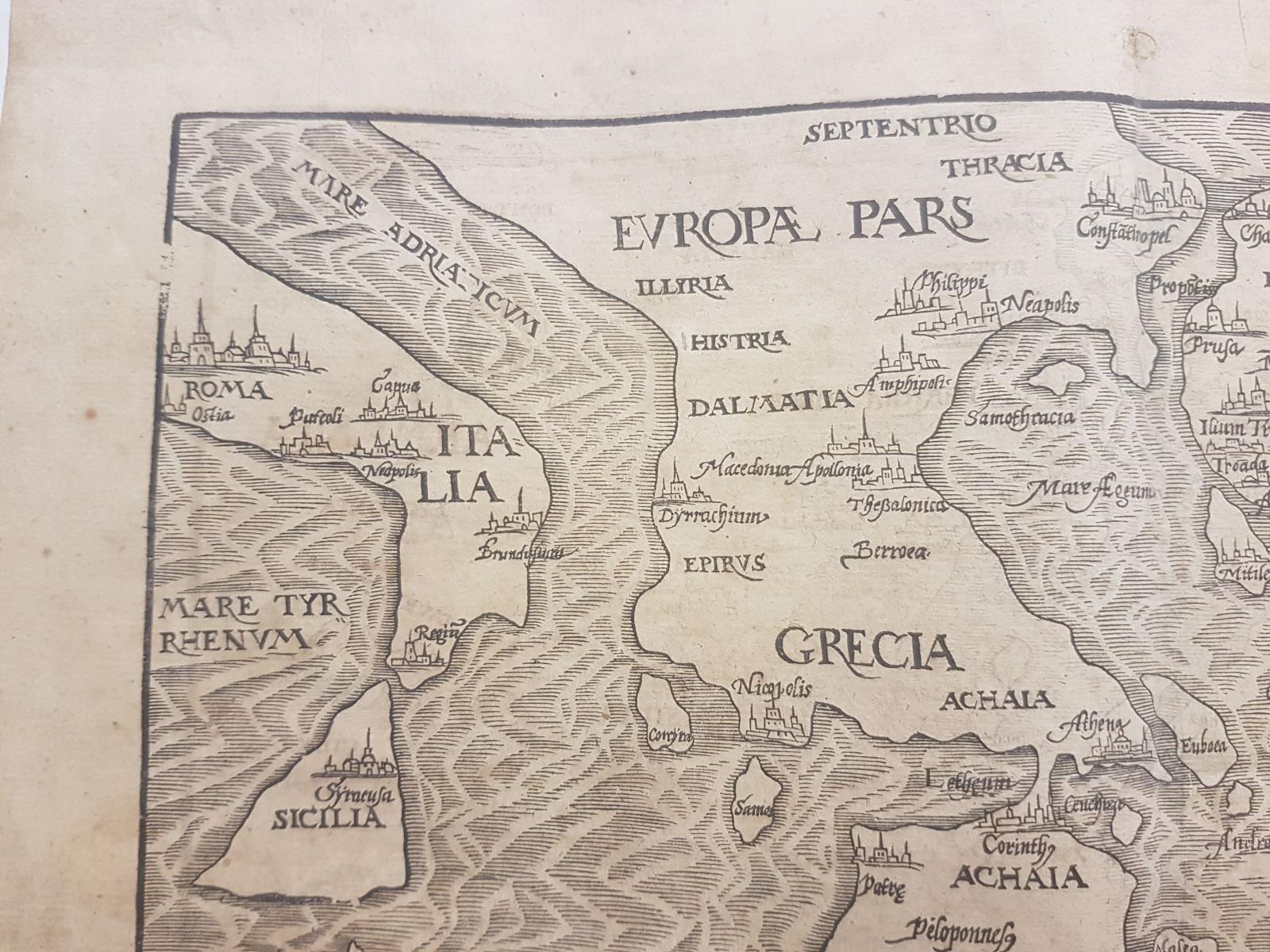 Bunting H. - Mapa středomoří - 1581 - Mapy a veduty Evropa