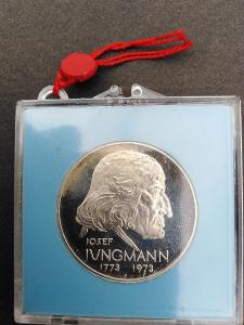 Pamětní mince Jumgmann 1973 PROOF, patinka, plomba