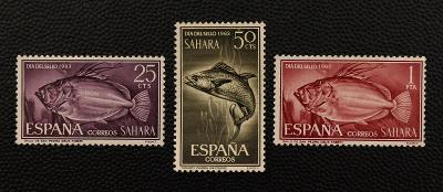 Španělská  Sahara - 1964 !!! - * - kompletní série - ryby