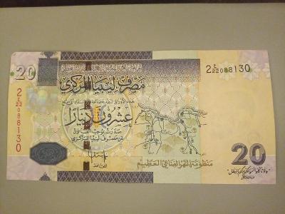 20 dinars Libya 2009.
