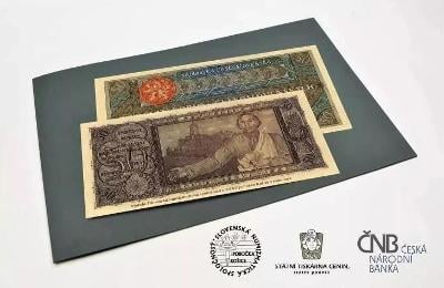 pamětní bankovka 50 Kč 1922/2022, Rozsévač novotisk ve spolupráci ČNB