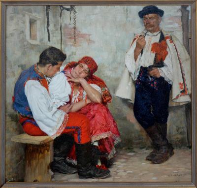 TSCHELAN, Hans rakouský malíř "Na jižní Moravě"