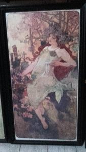 Alfons Mucha reprodukce plakátu Roční doby - PODZIM 1896