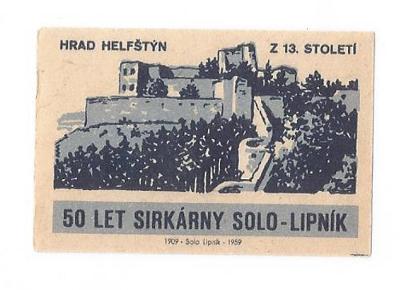 K.č. 2- 1709a 50 let sirkárny Solo Lipník 1959