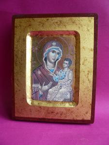 Obrázek Madony s Ježíšem 14 x 11 cm
