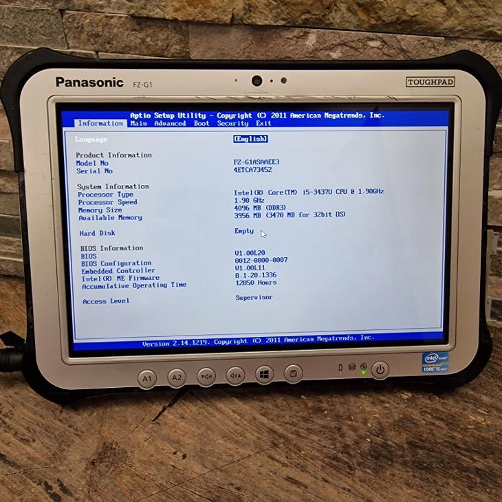 ToughPad Panasonic FZ-G1 - Funkční, displej ok / i5-3437U, 4GB - Tablety a čtečky e-knih