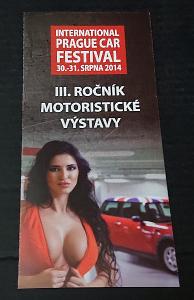 Leták III. ročník Prague Car Festival
