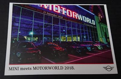 Leták MINI meets Motorworld 2018