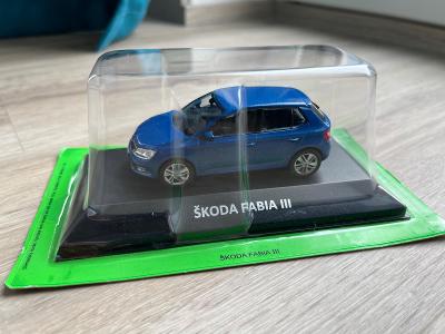 Deagostini Škoda Fabia 3 modrá race
