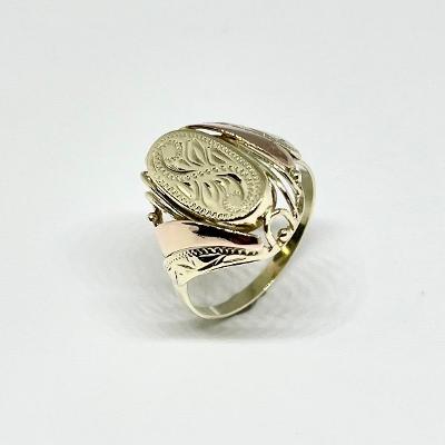 Prsten zlatý 4,52 g Au (585/1000) Ev. č. 596