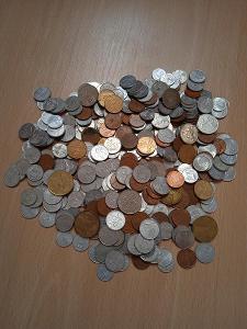 Hromada slovenských mincí cca 500g