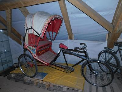Historické jízdní kolo - tricykl INDICKÁ RIKŠA