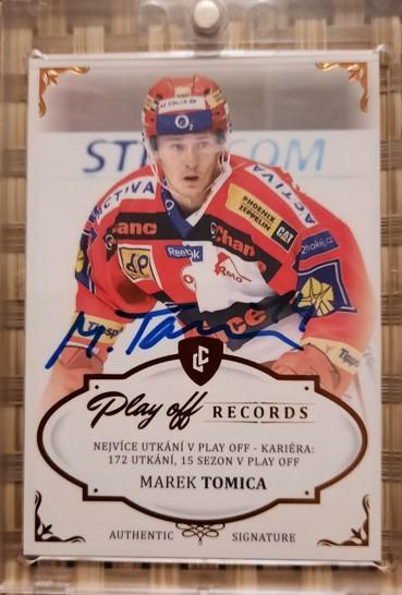 MAREK TOMICA  LEGENDARY CARDS RECORDS  PLAY OFF  AU /13