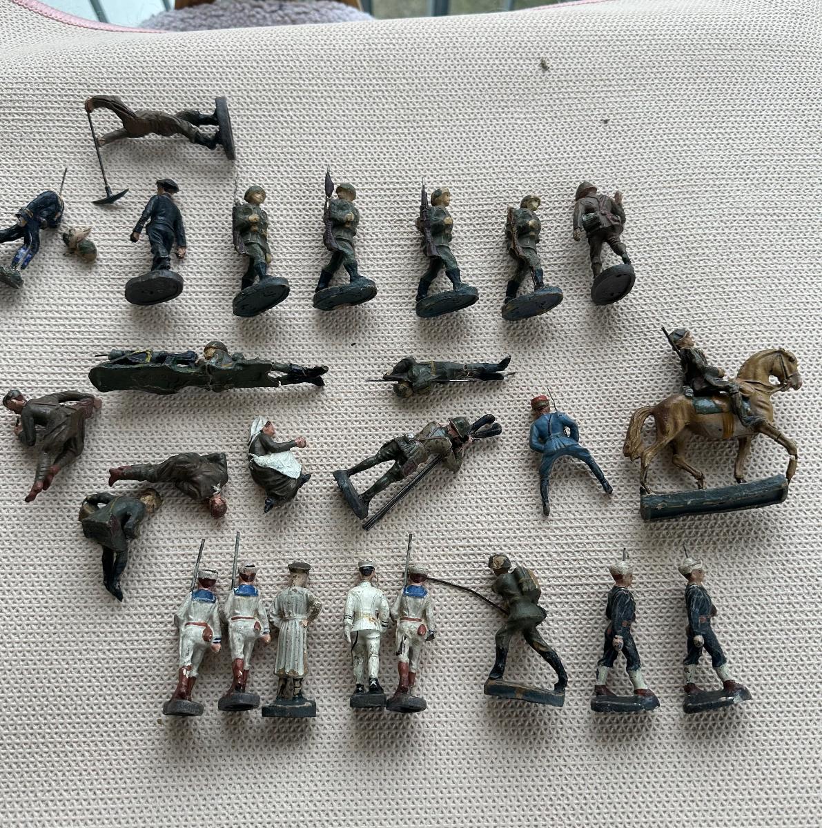 Zbierka vojačika vojačik Durolin Elastolin Lineol staré hračky - Starožitnosti a umenie