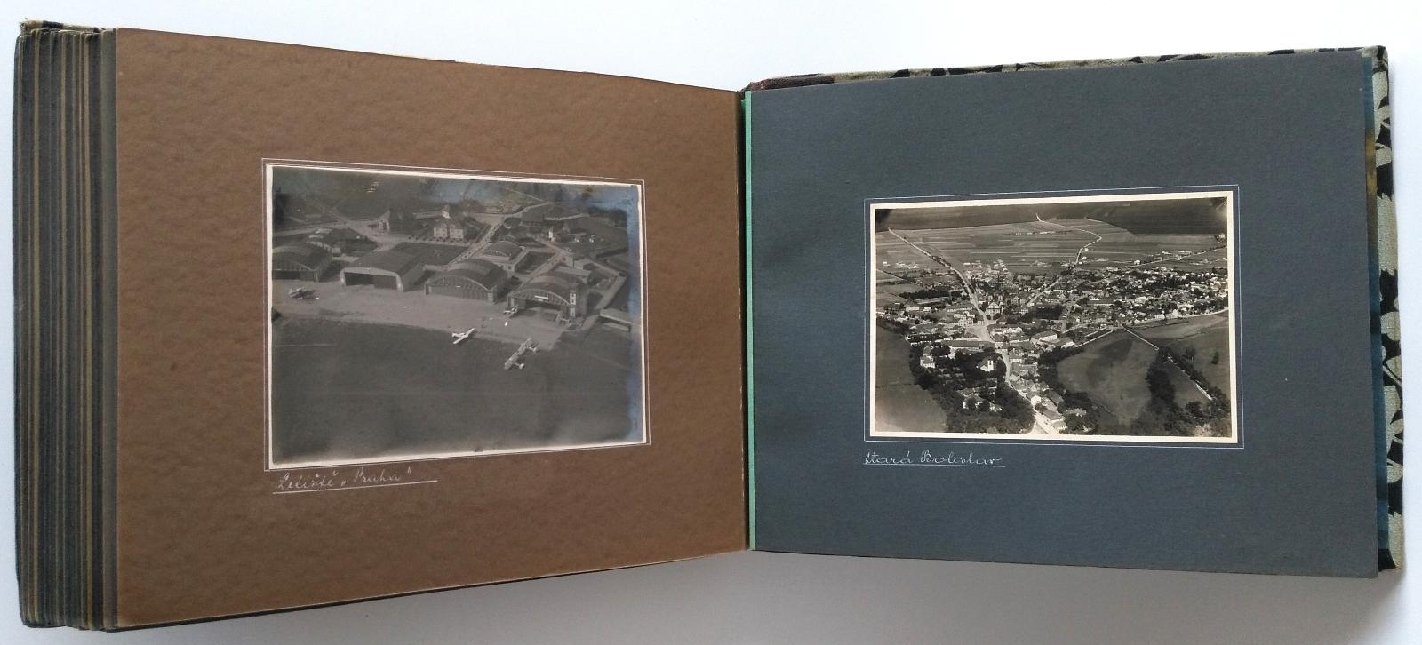 Unikátní album leteckých fotografií z r. 1927 s osobním věnováním - Starožitnosti a umění