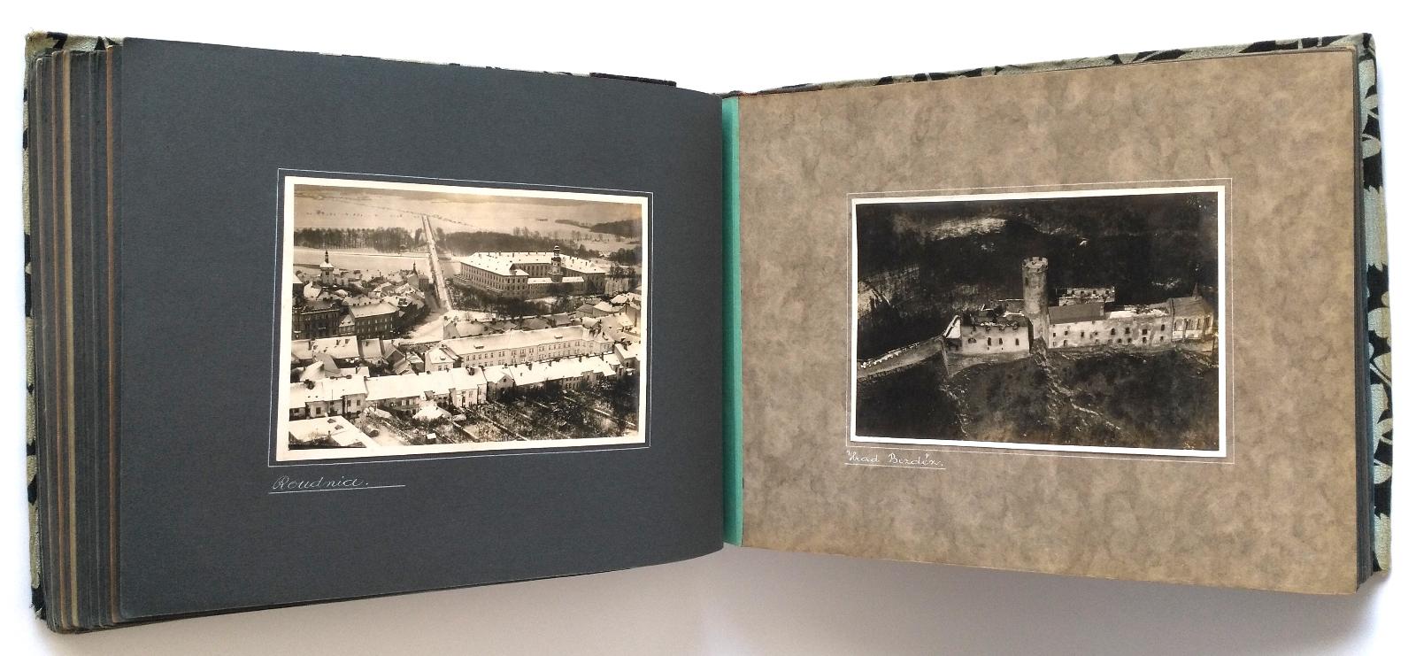 Unikátní album leteckých fotografií z r. 1927 s osobním věnováním - Starožitnosti a umění