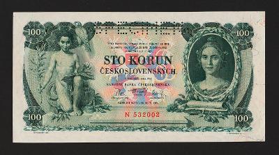 100 korun,1931  -  serie N  -  stav UNC