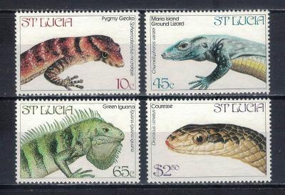 Svatá Lucie 1984 "Endangered reptiles"