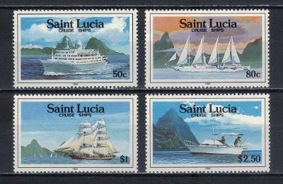 Svatá Lucie 1991 "Cruise Ships" Michel 986-989
