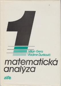 Matematická analýza 1 - Gera, Ďurikovič
