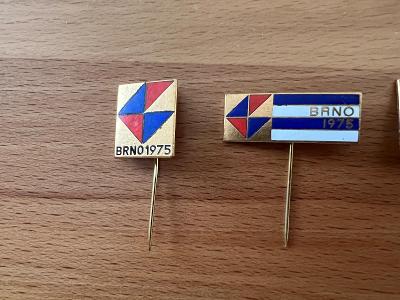 Odznaky Brno 1975, 1979, 1980