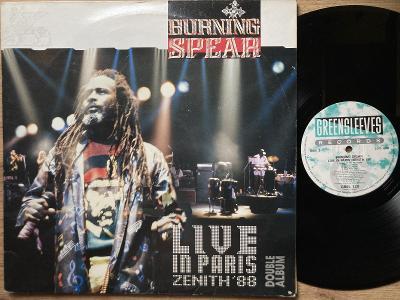 Burning Spear – Live In Paris Zenith 88 RARE UK 1988 2LP ROOTS REGGAE