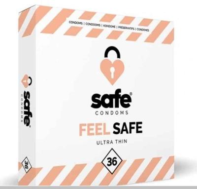 SAFE - Kondomy Feel SAFE Ultra Thin (36 ks) , nové, originál zabalené