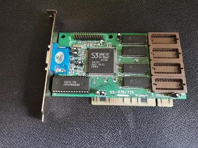 RETRO 2D/3D grafická karta S3 VIRGE DX 2-4MB PCI 86C375/775