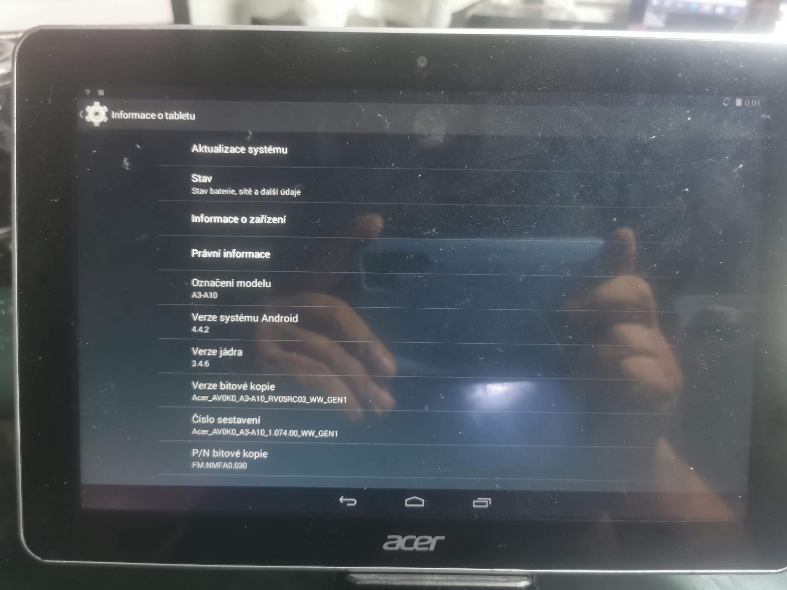 Tablet Acer A3-A - Tablety a čtečky e-knih