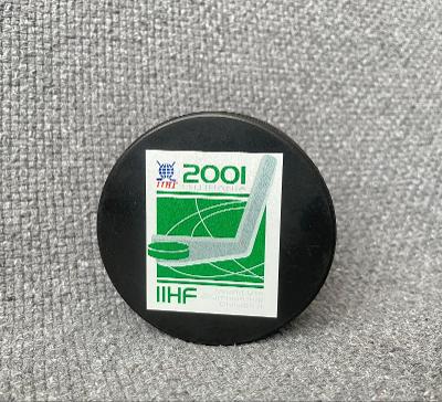 Hokejový suvenýrový puk Mistrovství světa juniorů IIHF 2001 U18 Litva
