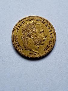 8 zlatník 1870 GYF, vzácny ročník