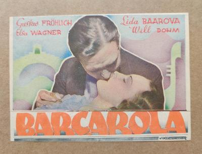 Bio program Barkarola (1935) - Lída Baarová