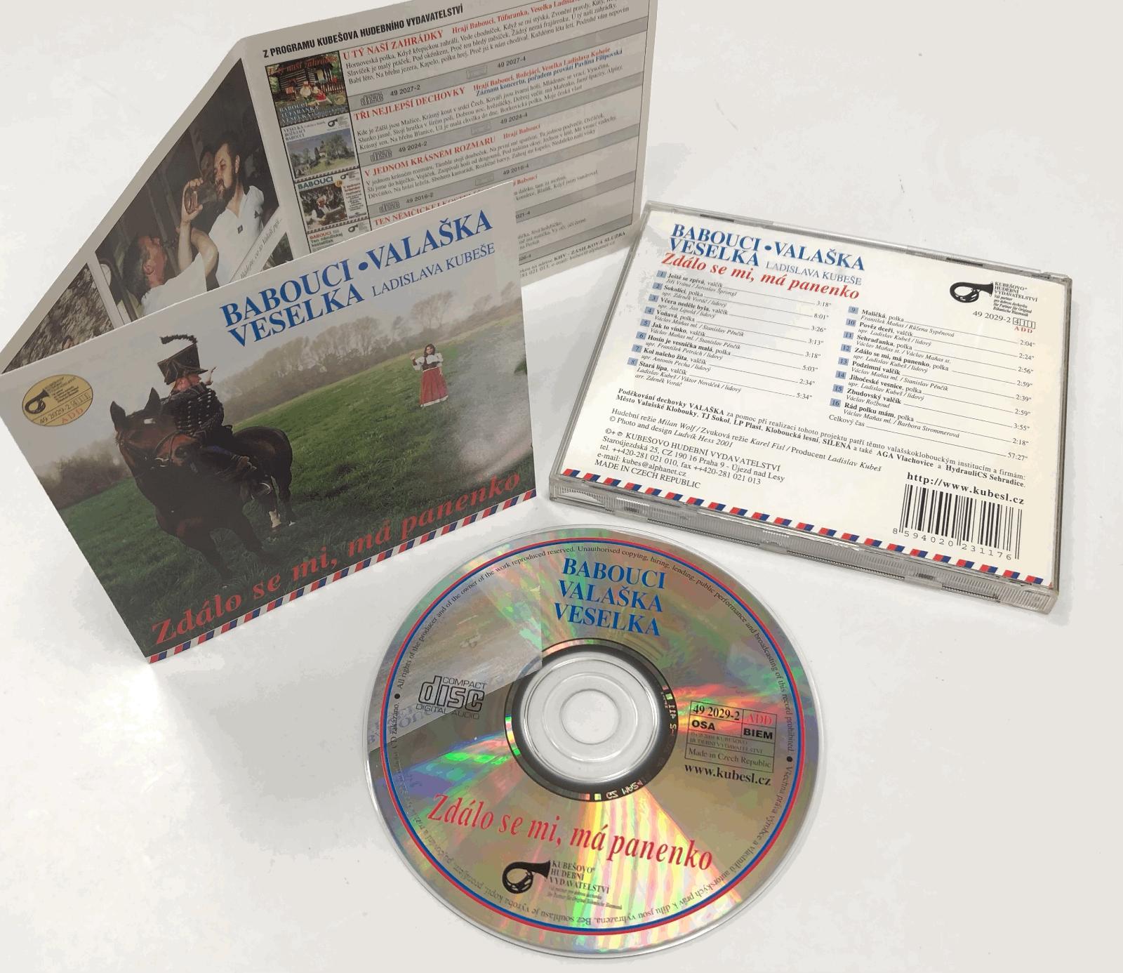 CD BABOUCI - VALAŠKA - VESELKA - Zdalo sa mi, moja panenka (2001) - Hudba