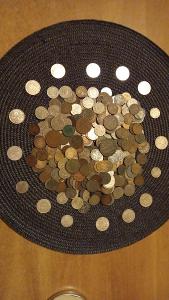 Velký konvolut mincí R. - U. 398 mincí+16 stříbrných mincí 1800 -1939!
