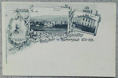 Rýmařov - Römerstadt - Jeseníky - 25 let reálky 1898 - krásný stav
