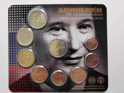 Súprava mincí SR 2021 Alexander Dubček - 100. výročie narodenia