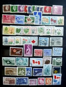 Canada set pečiatkovaných známok Scott 401-453.