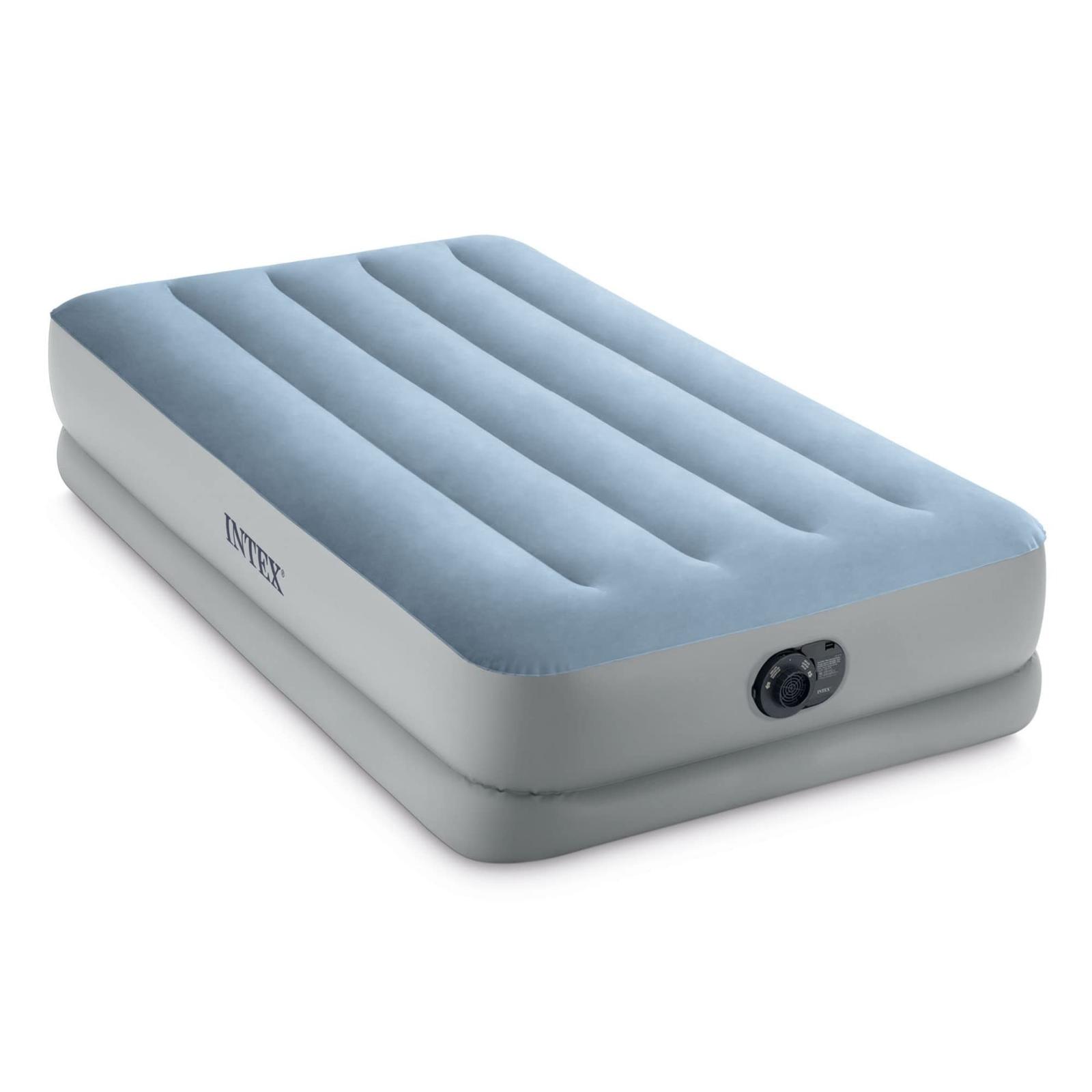 Komfortní plyšová nafukovací matrace Intex Dura Beam Plus Mid-Rise  - Ložnice