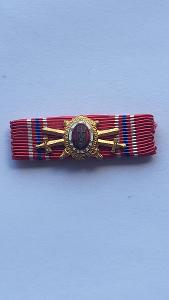 Miniatura Diplom. odznak Karla IV. - čestný stupeň - 1.třída