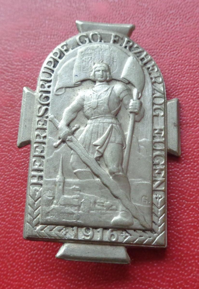 Rakúsko - Uhorsko, čiapkový odznak 1916 poriadok medaily - Zberateľstvo