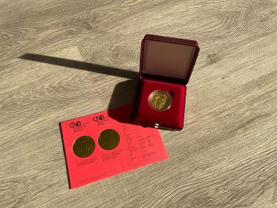 Zlatá minca ČNB 10000 Kč 1100. výročie úmrtia kňažnej Ľudmily "BK"