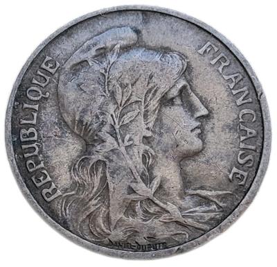 ✅Francie 5 centimů 1906 - Třetí republika (1870 - 1941)