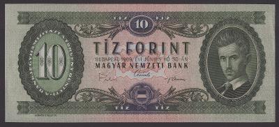 MAĎARSKO (P168d) 10 Forint 1969 AU-UNC