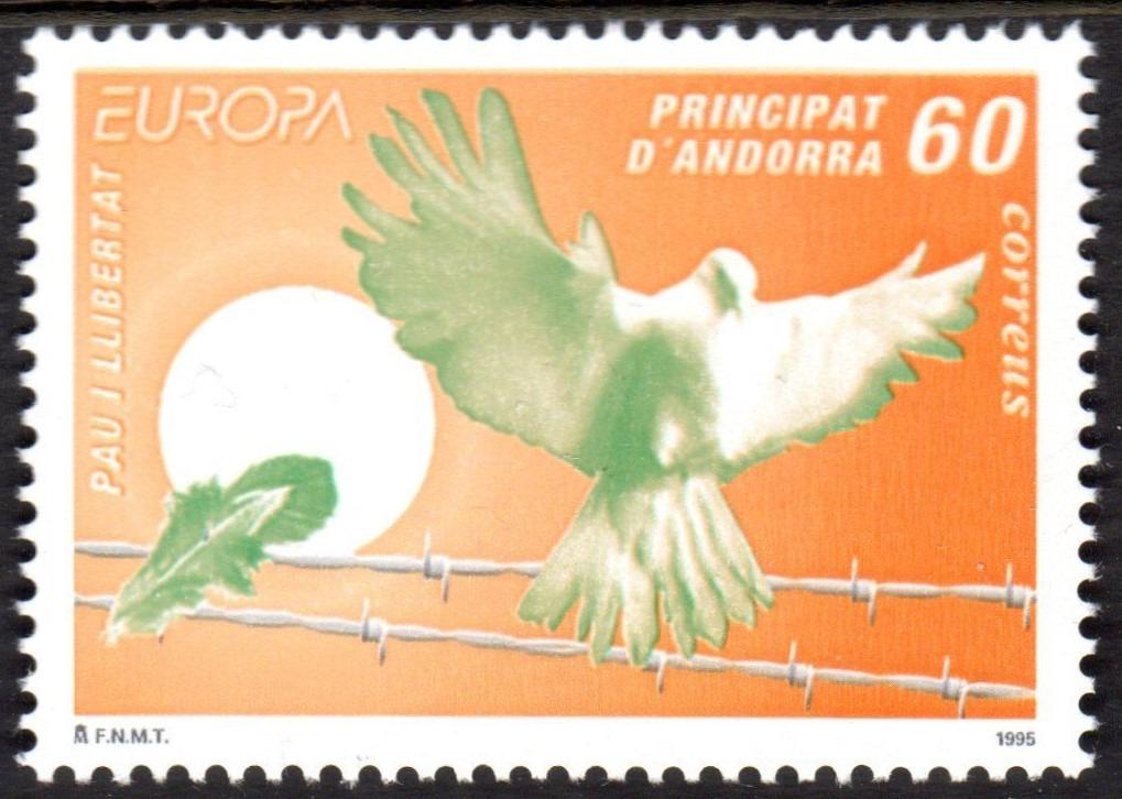 Andorra Šp. 1995 Európa CEPT, mier a sloboda Mi# 243 - Známky