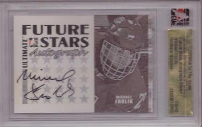 Michael Frolík ITG Ultimate  05-06 Future Stars Autograph Silver 8/40